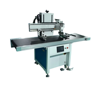 Machine d'impression sérigraphique automatique de haute précision avec ligne de montage, imprimante sérigraphique à plat pour sacs en plastique monocouleur