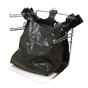 MU Wholesale Reusable PE Black Plastic Thank You T Shirt Shopping <b>Bag</b> for Retail Store - Product Image 6