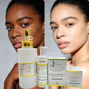 Set de Productos para el Cuidado de la Piel con Máxima Iluminación, Aceite de Zanahoria Rico en Vitamina E, Manteca de Karité, Antienvejecimiento, Elimina Manchas Oscuras en Áreas Oscuras - Product Image 1