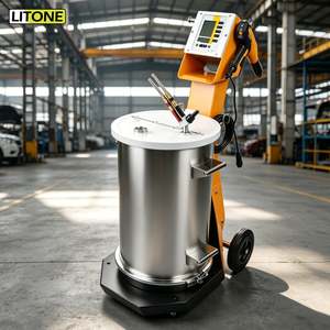 Machine <span class=keywords><strong>de</strong></span> peinture en poudre industrielle Litone pour la production en série <span class=keywords><strong>de</strong></span> profilés en aluminium, cadres <span class=keywords><strong>de</strong></span> fenêtres et <span class=keywords><strong>de</strong></span> portes, production <span class=keywords><strong>de</strong></span> masse, haute performance OPT2-PRO-F - Product Image 1