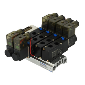 Colector de Solenoide de 5 Vías y 2 Posiciones de Alta Calidad con Base Tipo Isla, 220V 24V - Product Image 5