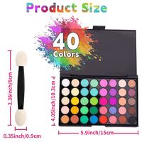 Pigment pour ongles en poudre, 40 couleurs, poudre magique miroir solide, palette de pigments, nuances néon progressives, poudre chromée