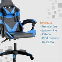 Chaise de jeu ergonomique à dossier haut avec support lombaire, réglable en hauteur, personnalisable et économique, pour ordinateur et jeux vidéo