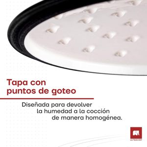 <span class=keywords><strong>Cocotte</strong></span> <span class=keywords><strong>en</strong></span> <span class=keywords><strong>fonte</strong></span> émaillée ULTRACHEF - Utilisation sur cuisinière et four - 24 <span class=keywords><strong>cm</strong></span> - Capacité 38 L - Rouge - Product Image 5