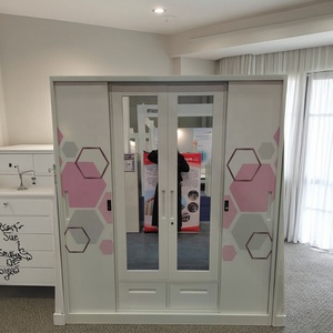 Casiers de placard en acier de chambre à coucher <span class=keywords><strong>armoire</strong></span> imprimée <span class=keywords><strong>armoire</strong></span> en acier <span class=keywords><strong>armoire</strong></span> de garde-robe en métal - Product Image 1