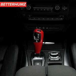 Para <span class=keywords><strong>BMW</strong></span> E60 E70 E71 5 Series X5 <span class=keywords><strong>X6</strong></span> decoración <span class=keywords><strong>Interior</strong></span> ABS perilla de cambio de marchas cubierta pegatina estilo de coche accesorios de piezas de automóviles - Product Image 5