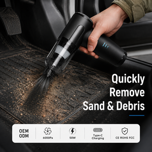Portable 6000Pa Cordless Handheld Vacuum Cleaner 50W Rechargeable <b>Car</b> Vacuum Air Duster <b>Blower</b> for <b>Car</b> & Camping Type-C OEM ODM - Product Image 2
