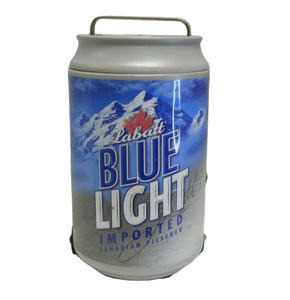 5 gallon plastic beer can shaped cooler box for ice bucket with handle and wheels ice chest cooler box