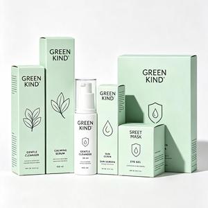FX Elegant Beauty Product Packaging Created with White <b>Card</b> Material Custom Artwork and Decorative Surface Finishing - Product Image 2