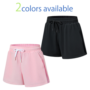 Atmungsaktive 5-Zoll-Sportshorts für Frauen mit hoher Taille Schnellt rocknend Lose Outdoor-Freizeit lauf Yoga-Sommers ports horts <span class=keywords><strong>E373</strong></span> - Product Image 3