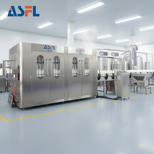 Machine de lavage, de remplissage et de bouchage de bouteilles de lait en plastique monobloc de haute qualité de 250 ml, 300 ml et 400 ml pour les usines de boissons - Product Image 1