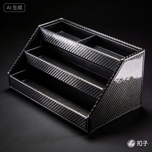 Boîte de rangement personnalisée en fibre de carbone tissée légère pour accessoires - Product Image 2