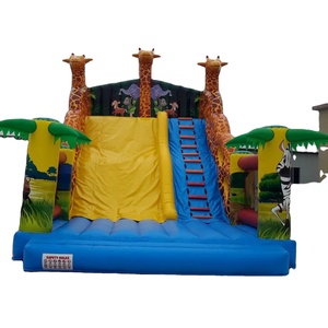 Château gonflable d'extérieur en gros avec modèle d'animaux de la ferme pour événements de <span class=keywords><strong>jardin</strong></span> <span class=keywords><strong>et</strong></span> <span class=keywords><strong>parc</strong></span> d'attractions pour enfants avec toboggan gonflable - Product Image 3