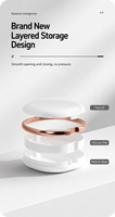 Boîte de rangement portable en verre pour prothèses dentaires, la plus vendue, boîte de rangement pour aligneurs, facile à transporter