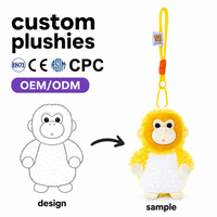 Nouvelles mini peluches d'éléphant mignonnes, jouets en peluche, pendentifs de dessin animé, poupées en coton PP, porte-clés en peluche d'éléphant pour sacs à dos