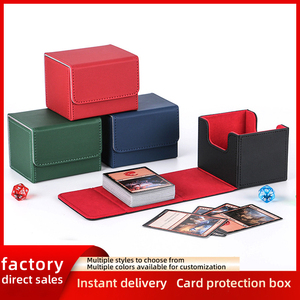 MTG <span class=keywords><strong>Commander</strong></span>-Boîte de rangement de cartes à collectionner en cuir PU pour TCG, 100 pièces, avec aimant puissant, pour cartes à collectionner - Product Image 2