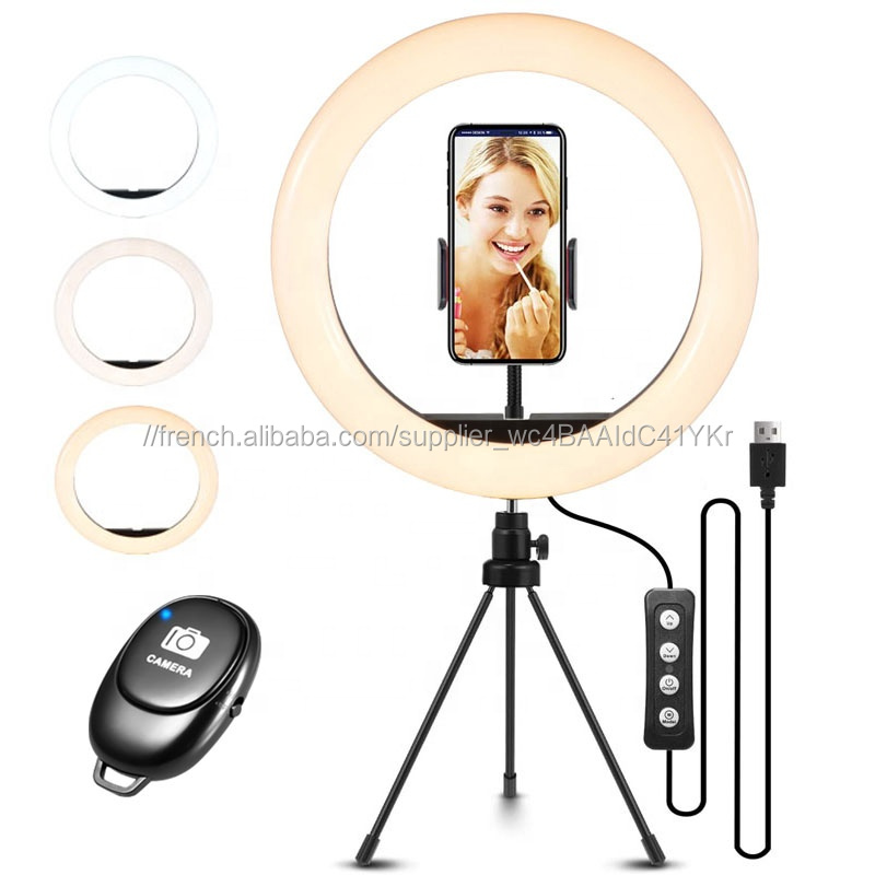 10'' LED selfie ring/curve light with Tripod Live Stream video Tiktok Instagram Vlog Twitter