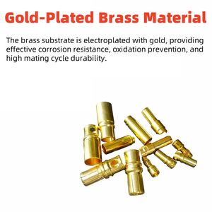 Juego de Conectores EC2 EC3 EC5 EC8 - Chapados en Oro 10A-100A 500V de Alta Corriente, Macho/Hembra para Baterías LiPo RC y Motores de Drones - Product Image 4