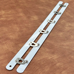 Meilong Accessories Steel Buckle 30cm 6 Buckles Bar Buckle For Garment Clothing Durable Plated Metal - Product Image 1