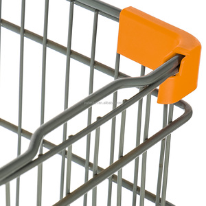 Caractéristique se pliante d'achats de supermarché de chariot à roulement d'épicerie à quatre roues - Product Image 2