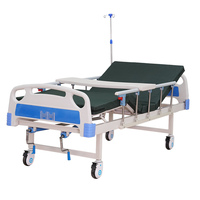 Lit d'hôpital électrique populaire à 2 manivelle pour soins intensifs avec matelas |   pour les soins aux patients en milieu hospitalier et les soins à domicile