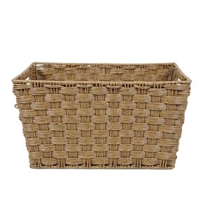 Custom-designed Nordic-style <b>rectangular</b> rattan-like storage <b>basket</b>, waterproof and moisture-proof densely woven bathroom - Product Image 5