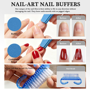 6 in 1 Manicure Pedicure Kit Portable <strong>Nail</strong> Care Tools Set with <strong>Nail</strong> File Buffer Cuticle Pusher <strong>Foot</strong> Callus Remover <strong>Nail</strong> <strong>Clipper</strong> - Product Image 3