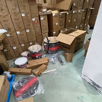 Batterie de Jazz Professionnelle de Performance pour Adulte, Kit Complet avec Support Double Embase, Grosse Pédale, 5 Fûts et 4 Cymbales, avec Tabouret (Vente en Gros)