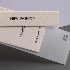 Customized Clothing Garment Hanging Card Transparent Frosted PVC Hang Tag Plastic Clothes Tags for Men's T-Shirts - Product Image 2