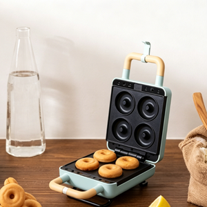 Machine à gaufres électrique antiadhésive 5-en-1, mini, personnalisable, détachable, pour sandwichs, gaufres et beignets bulles – Meilleure vente - Product Image 5