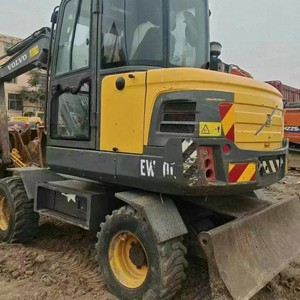 Excavadora de Ruedas Usada EW60C de 6 Toneladas en Oferta, Equipo de Construcción Hidráulico Diésel para Movimiento de Tierras - Product Image 1