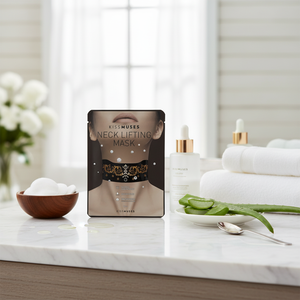 KISSMUSES Meilleur prix Lifting du cou et amélioration des rides Masque facial en coton pour l'hydratation - Product Image 3