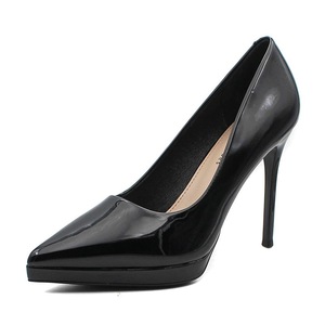 Décolleté da donna eleganti in pelle verniciata con tacco sottile, a punta, con plateau estivo, stiletto, con supporto plantare, per uso quotidiano - Product Image 5