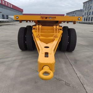 Remolque <span class=keywords><strong>de</strong></span> Plataforma Completa TANDA Personalizado con Barra <span class=keywords><strong>de</strong></span> Remolque, Capacidad <span class=keywords><strong>de</strong></span> 40 Toneladas, 2 Ejes, 8 Ruedas - Product Image 3