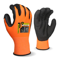 Guantes de Trabajo MaxiTough 13G con Recubrimiento de Espuma de Látex y Filamento de Poliéster, Guantes de Seguridad Transpirables con Palma Reforzada para Construcción y Jardinería