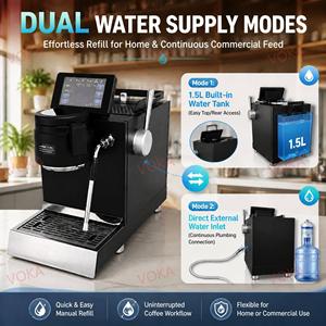 VOKA 5" Touchscreen <b>Coffee</b> <b>Machine</b> 6-in-1 Smart Extraction Curve Espresso <b>Machine</b> for Cafs & Home <b>Baristas</b> CB-1 Professional-gr - Product Image 6