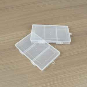 Transparent PP Plastic Storage Box 15.5x9.6x1.5cm 3 Compartment Rectangular For Fishing Gear Sewing Tools Rubber Bands Beads - Product Image 3
