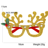 Lunettes de Noël style chapeau, best-seller, accessoires de décoration pour fêtes d'enfants, montures de lunettes décoratives de Noël