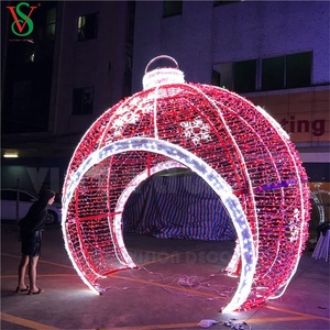 Grandes boules gonflables 3D en forme <span class=keywords><strong>de</strong></span> <span class=keywords><strong>boule</strong></span>, éclairage d'extérieur avec motifs, <span class=keywords><strong>boule</strong></span> ornementale pour noël - Product Image 5