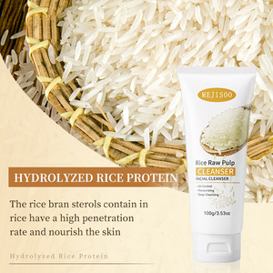 Rice <b>Raw</b> Pulp Facial Cleanser, Moisturizing Hydrating Foaming Face Wash, Gentle Deep Clean <b>Skin</b> Care Cleanser - Product Image 1