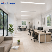 VICDOWEX Maison conteneur contemporaine démontable et durable pour dortoirs de travailleurs, bureaux de chantier, entrepôts et bâtiments de bureaux