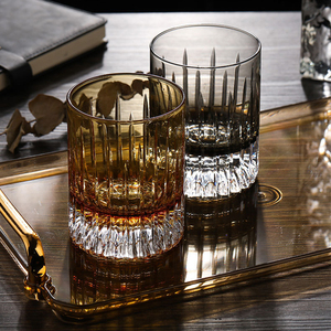 Vaso <span class=keywords><strong>de</strong></span> Whisky <span class=keywords><strong>de</strong></span> Cristal Grabado a Mano al por Mayor, Estilo Old Fashioned, para Licor, Bourbon, Vodka, Agua, Decoración <span class=keywords><strong>de</strong></span> Bar en Casa - Product Image 6