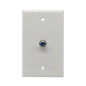 แผ่นต่อทีวีพร้อมพลาสติก ABS สำหรับการเชื่อมต่อ RG59/<span class=keywords><strong>RG6</strong></span>ประเภท F - Product Image 1