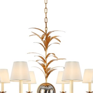Lámpara de Techo de Hierro de Diseño de Lujo, Hecha a Mano, con Tela Única, para Sala de Estar, Restaurante, Estilo Postmoderno - Product Image 4