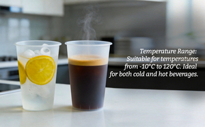 Gobelets en plastique transparent de qualité alimentaire empilables pour restaurant café - Product Image 3