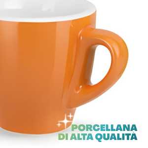 Set di 12 Tazze da Caffè in Porcellana Fantasia Spot da 80ml con Piattini, Adatte a Microonde e Lavastoviglie - Product Image 4