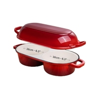 Horno Holandés para Hornear Pan de Masa Madre, Olla para Pan de Hierro Fundido Esmaltado