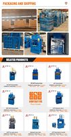 Presse de recyclage des déchets industriels, système contrôlé par PLC, compression haute précision pour papier, plastique, canettes, hydraulique verticale