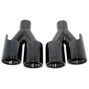 Voor Bmw Hoge Kwaliteit 304 Roestvrij Staal <span class=keywords><strong>M</strong></span> Prestatie Dual Tail Pipe Universele Auto Uitlaat Tip 4 Outlets Decoratief Op Maat - Product Image 1