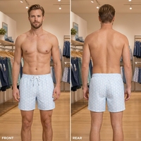 Shorts de Baño para Hombre, Ecológicos, con Estampado Personalizado, Cintura Elástica, Secado Rápido, Corte Ajustado, Bolsillos con Velcro, para Surf